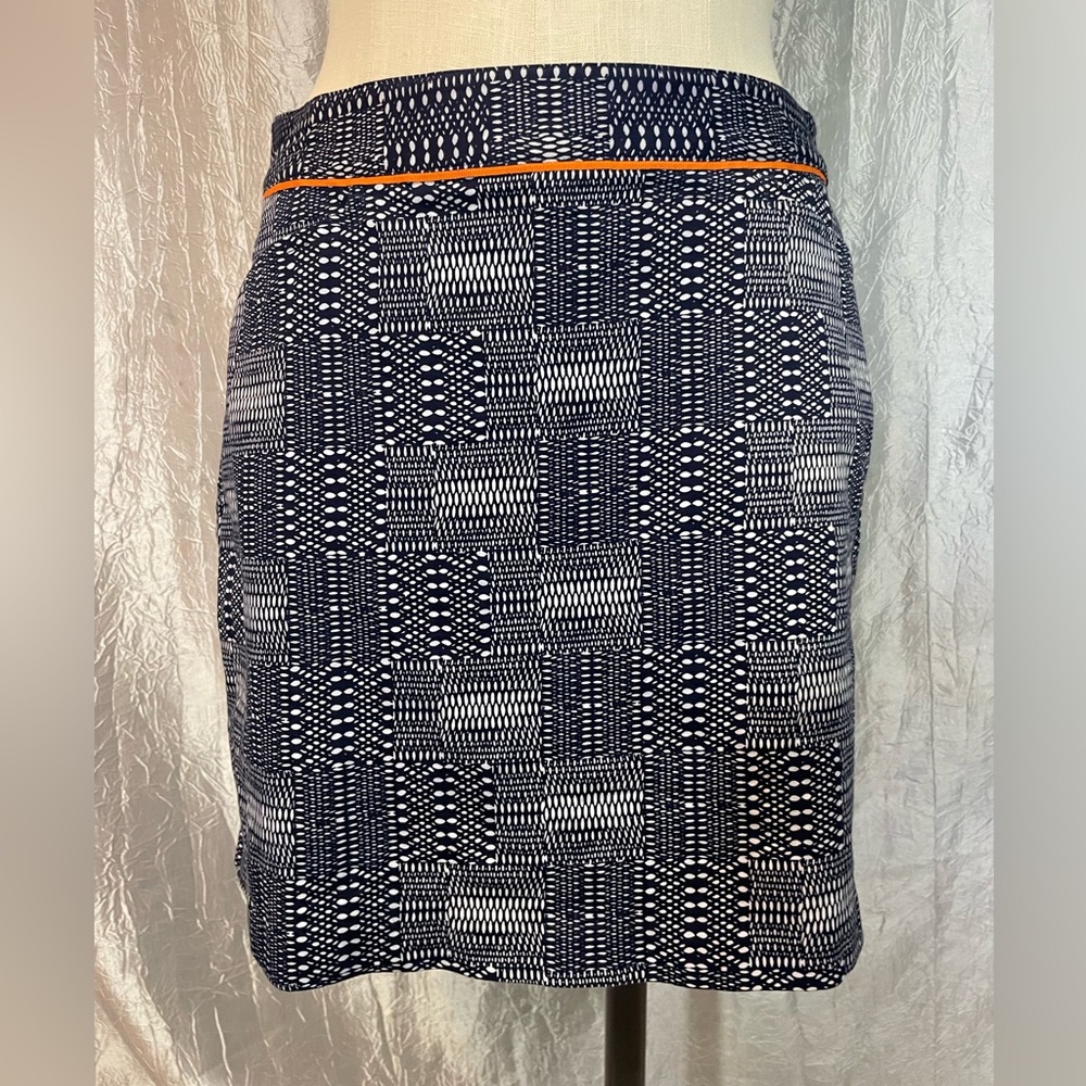 Lady Hagen - Navy & white with orange skort size 6